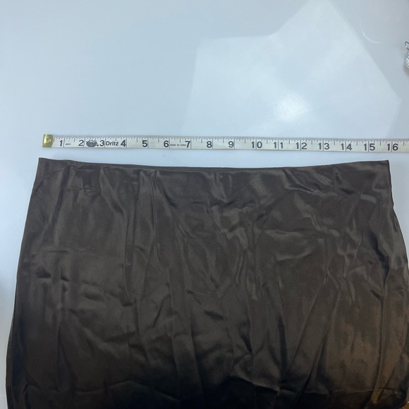 Rails Olive Satin Midi Skirt - Picture 6 of 7